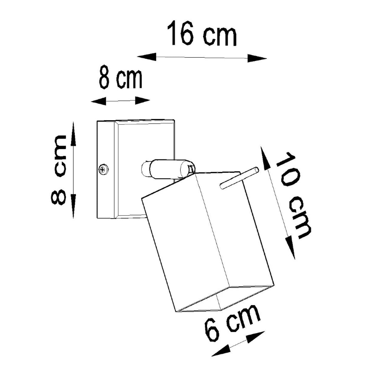 Steel Wall Light With Merida Lamp - Bittersweet Shimmer