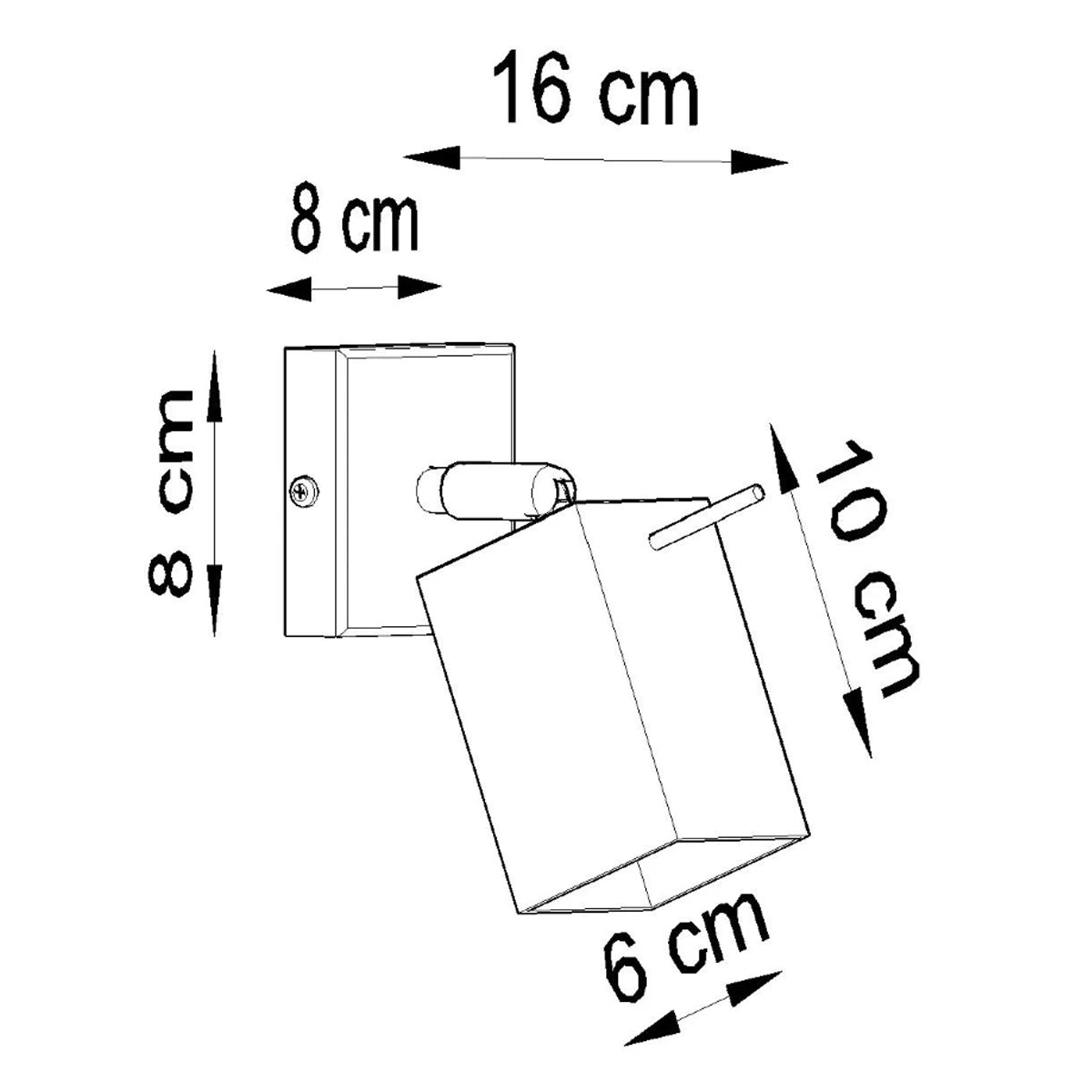 Steel Wall Light With Merida Lamp - Bittersweet Shimmer