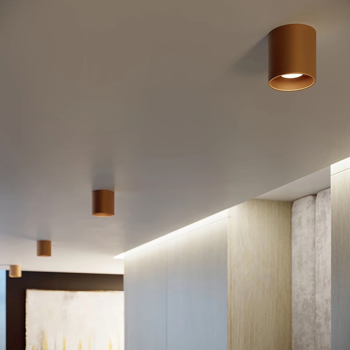 Steel Wall Light With Orbis 1 Lamp - Deep Space