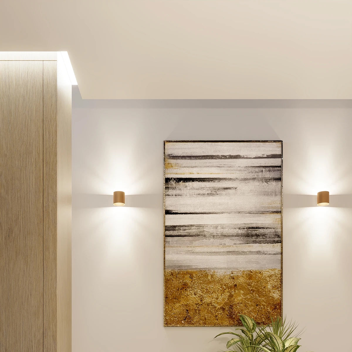 Steel Wall Light With Orbis 1 Lamp - Deep Space