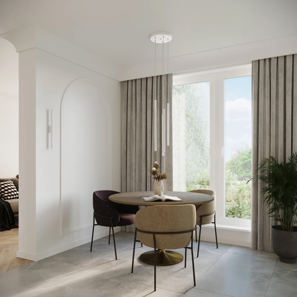 Steel Wall Light With Pastelo 2 Lamp - Ocean Green