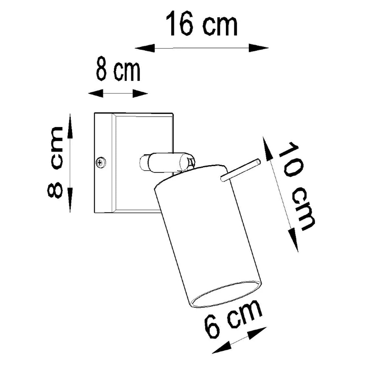 Steel Wall Light With Ring Lamp - Bittersweet Shimmer
