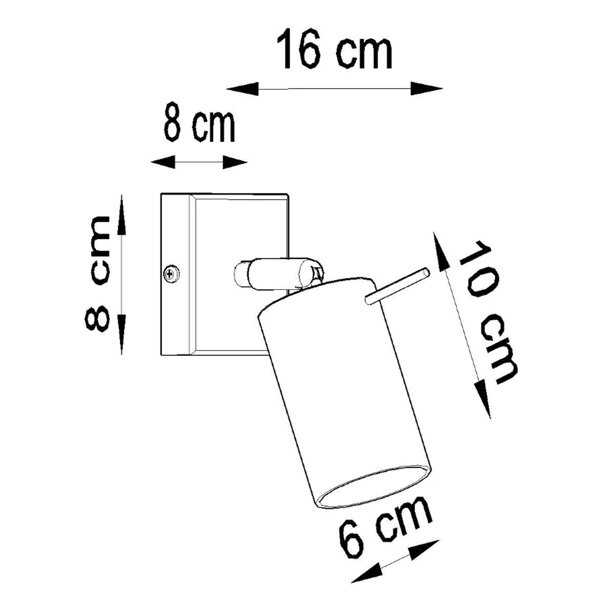 Steel Wall Light With Ring Lamp - Bittersweet Shimmer