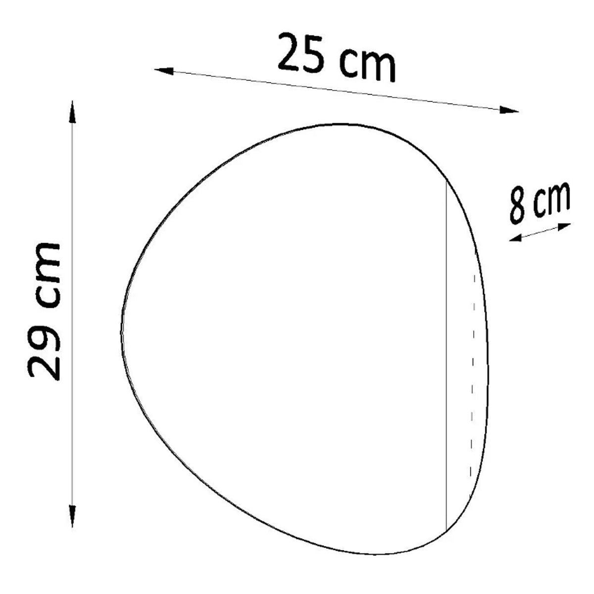 Steel Wall Light With Senses Lamp - Blue Sapphire