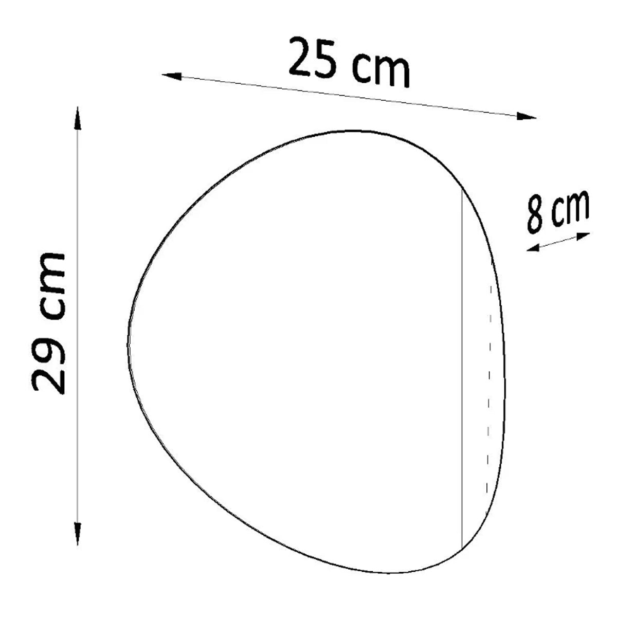 Steel Wall Light With Senses Lamp - Blue Sapphire