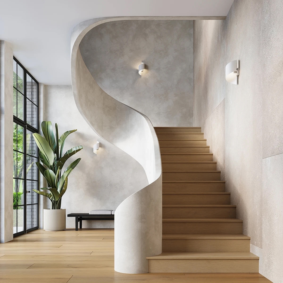 Steel Wall Light With Talassa Lamp - Blue Sapphire