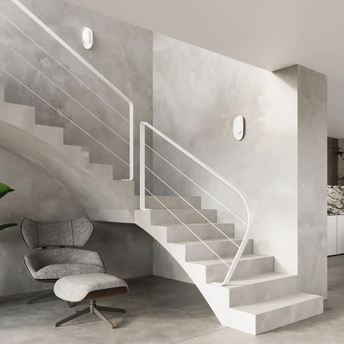 Steel Wall Light With Tear Lamp - Blue Sapphire