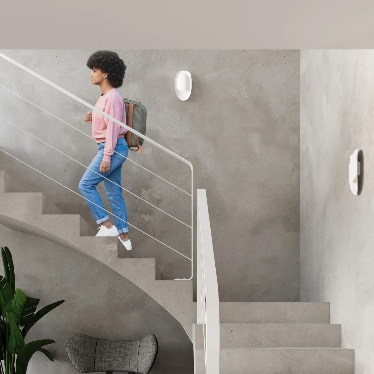 Steel Wall Light With Tear Lamp - Blue Sapphire