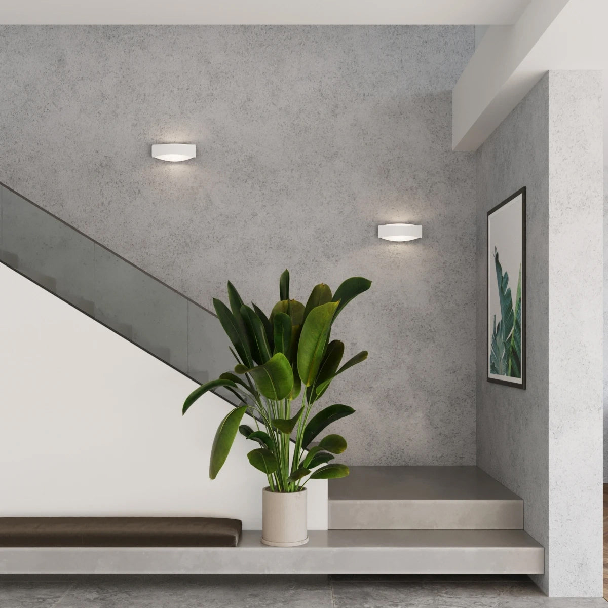 Steel Wall Light With Toni Lamp - Blue Sapphire