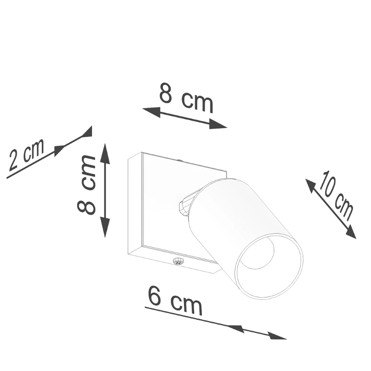 Steel Wall Light With Winx Lamp - Bittersweet Shimmer