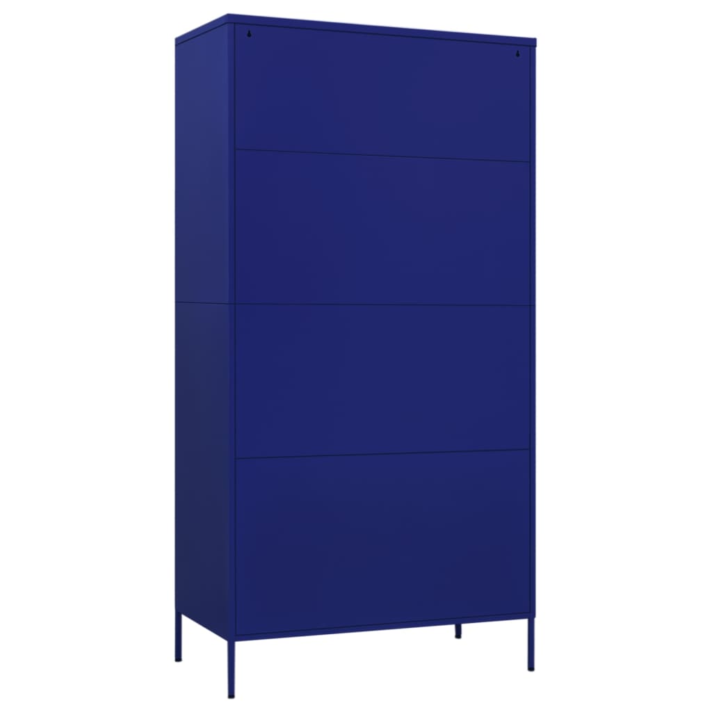 Steel Wardrobe 90cm Wide With 2 Doors - Vantage Home