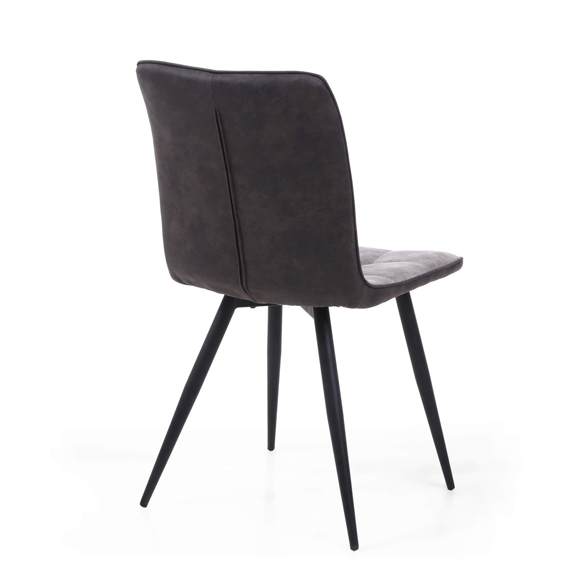 Suede Effect Fabric Dining Chairs in Set Of 2 - Rodeo