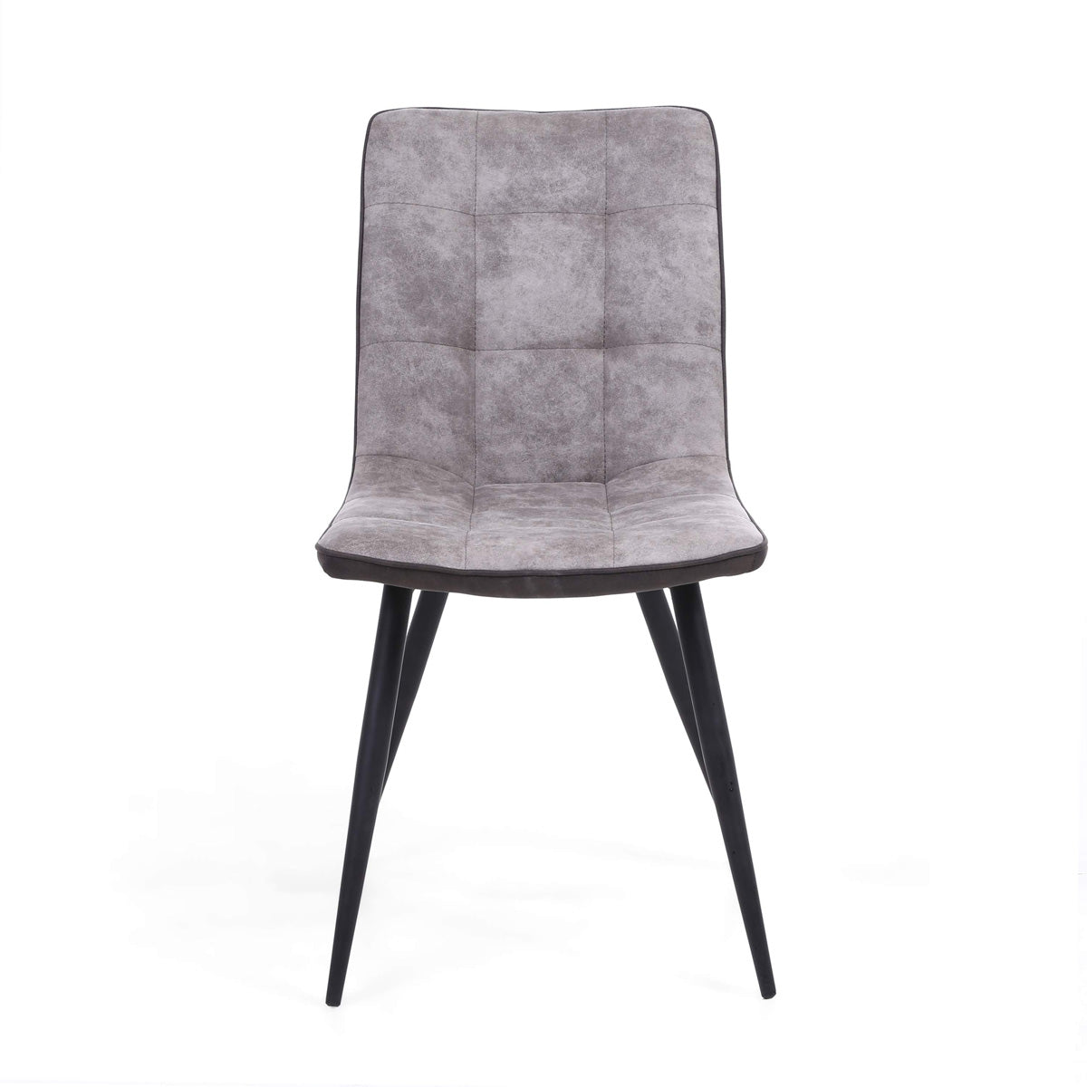 Suede Effect Fabric Dining Chairs in Set Of 2 - Rodeo
