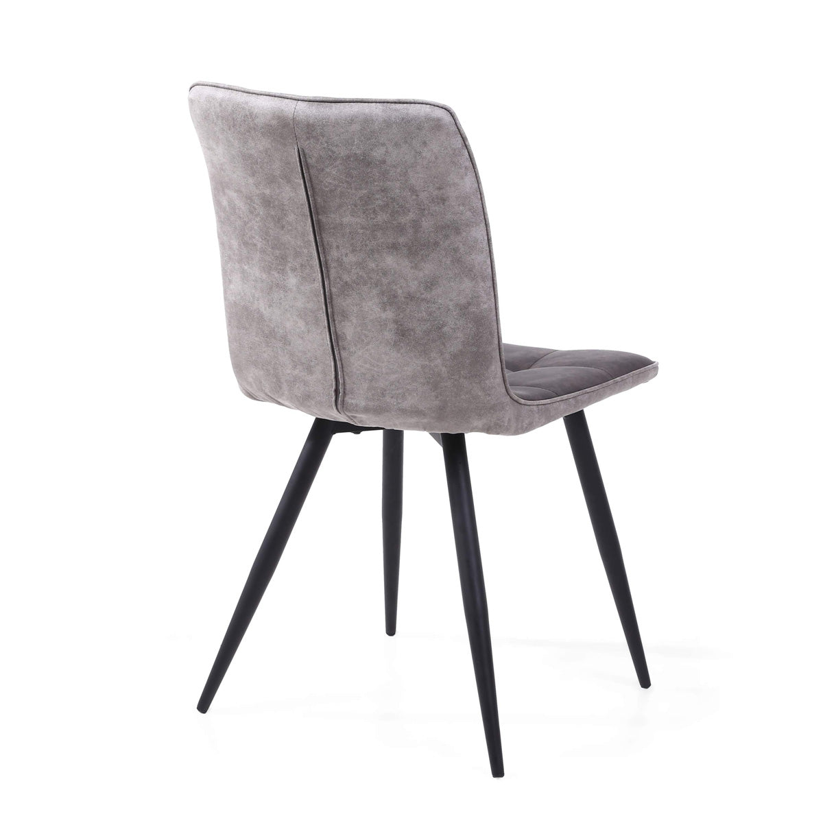 Suede Effect Fabric Dining Chairs in Set Of 2 - Rodeo