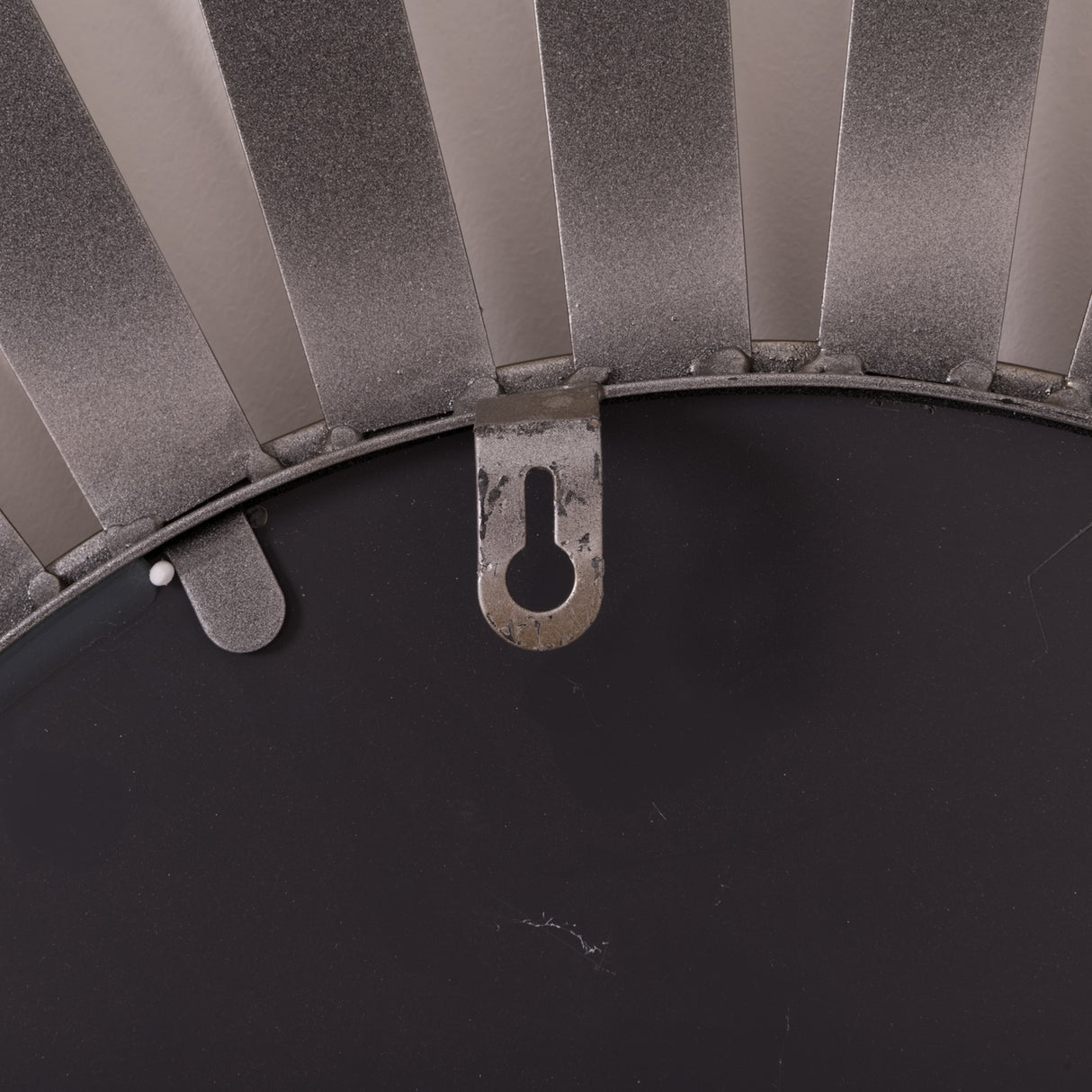 Sunburst Mirror In Antique Silver Metal Frame - Evi