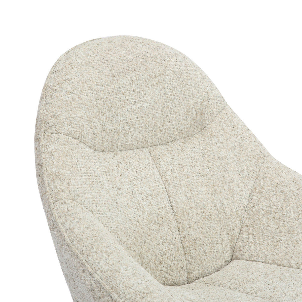 Tactile Textured Fabric Lounge Chair With Footstool - Serene