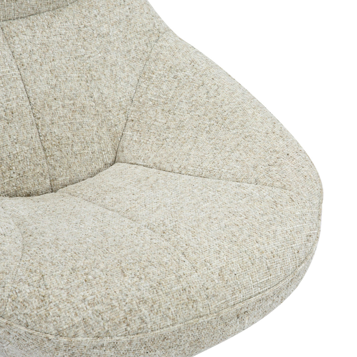 Tactile Textured Fabric Lounge Chair With Footstool - Serene
