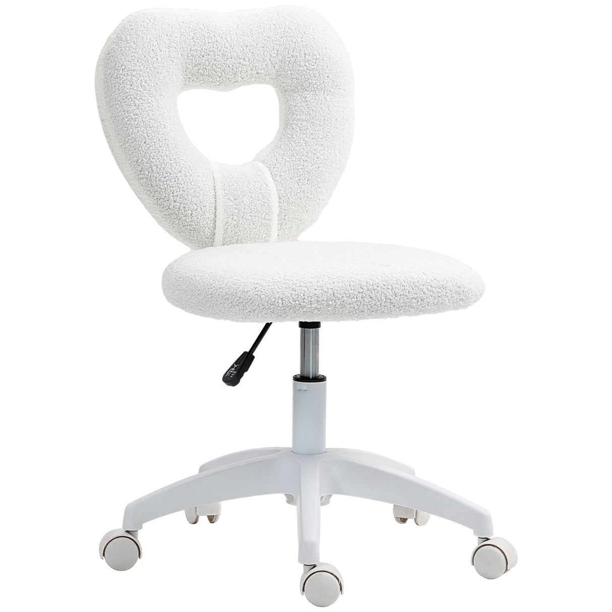 Teddy Fleece Fabric Home And Office Chair 46cm Wide - Velmora