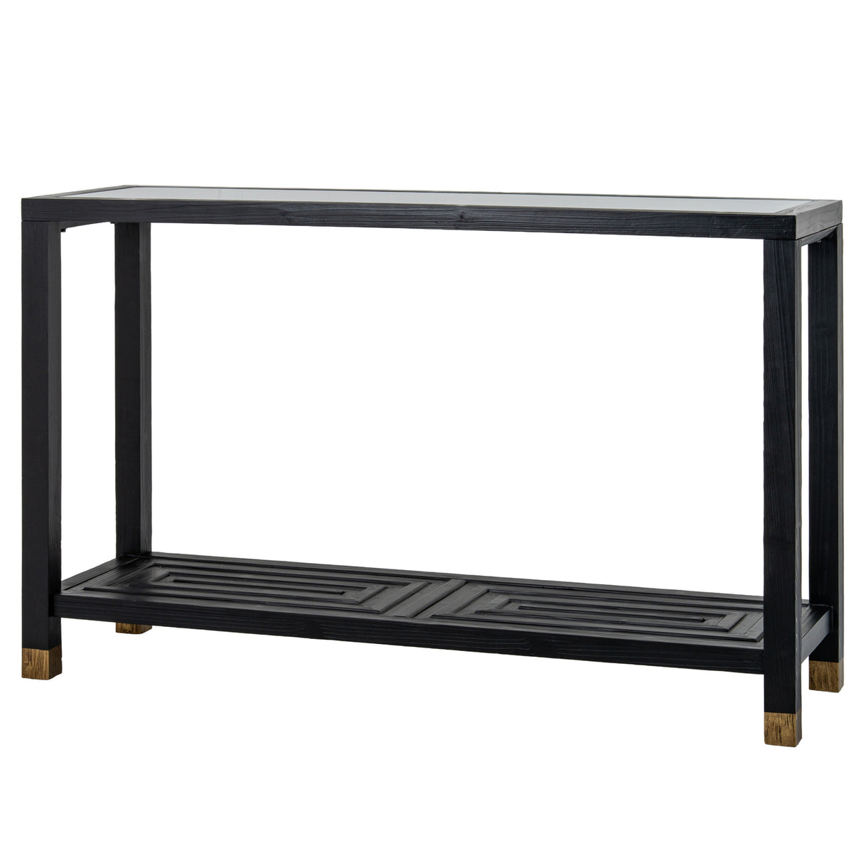 Tempered Glass Console Table 130cm Wide - Monza