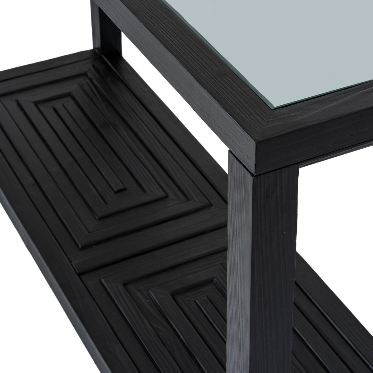 Tempered Glass Console Table 130cm Wide - Monza