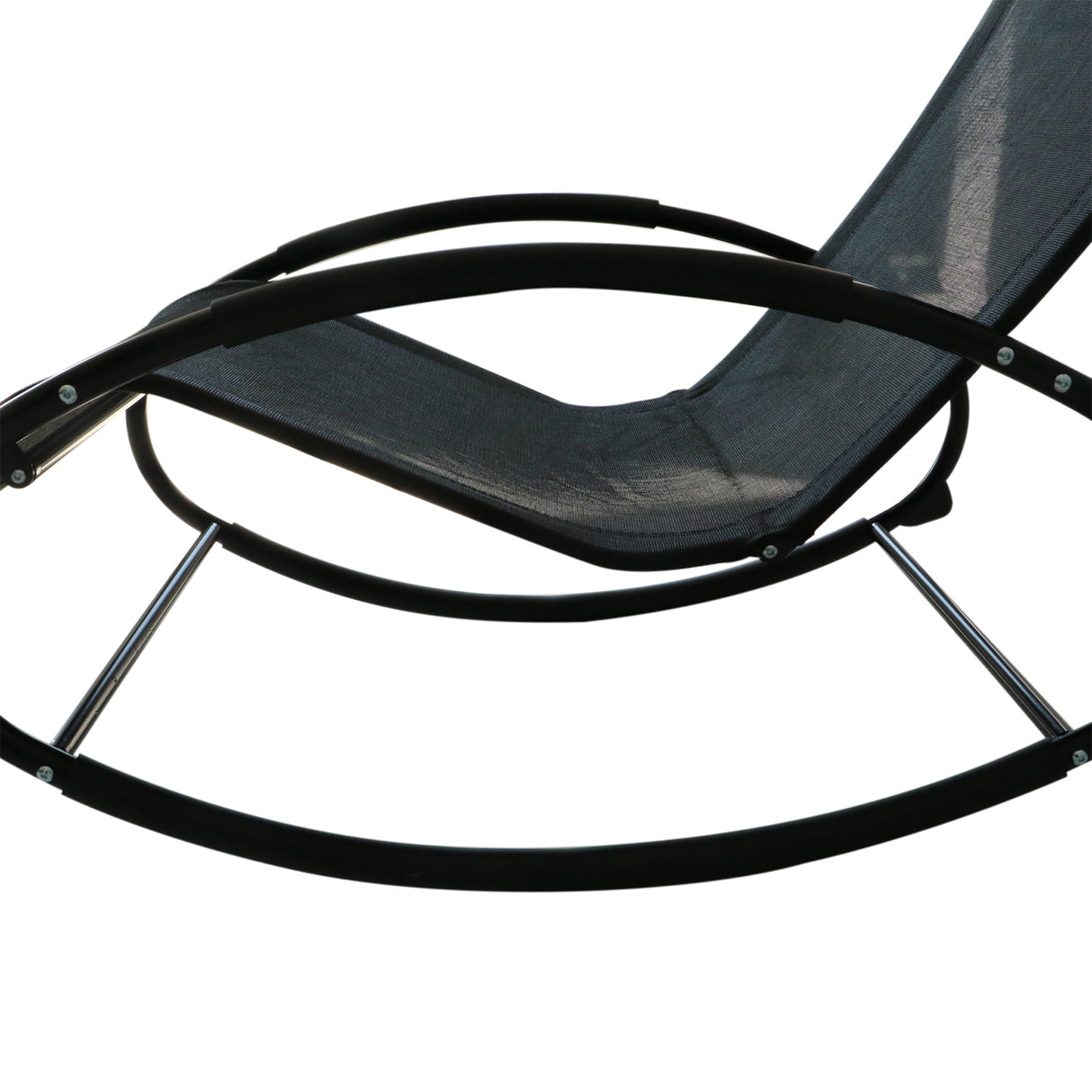 Texteline Fabric Garden Relaxer Rocking Chair With Pillow - Velmora