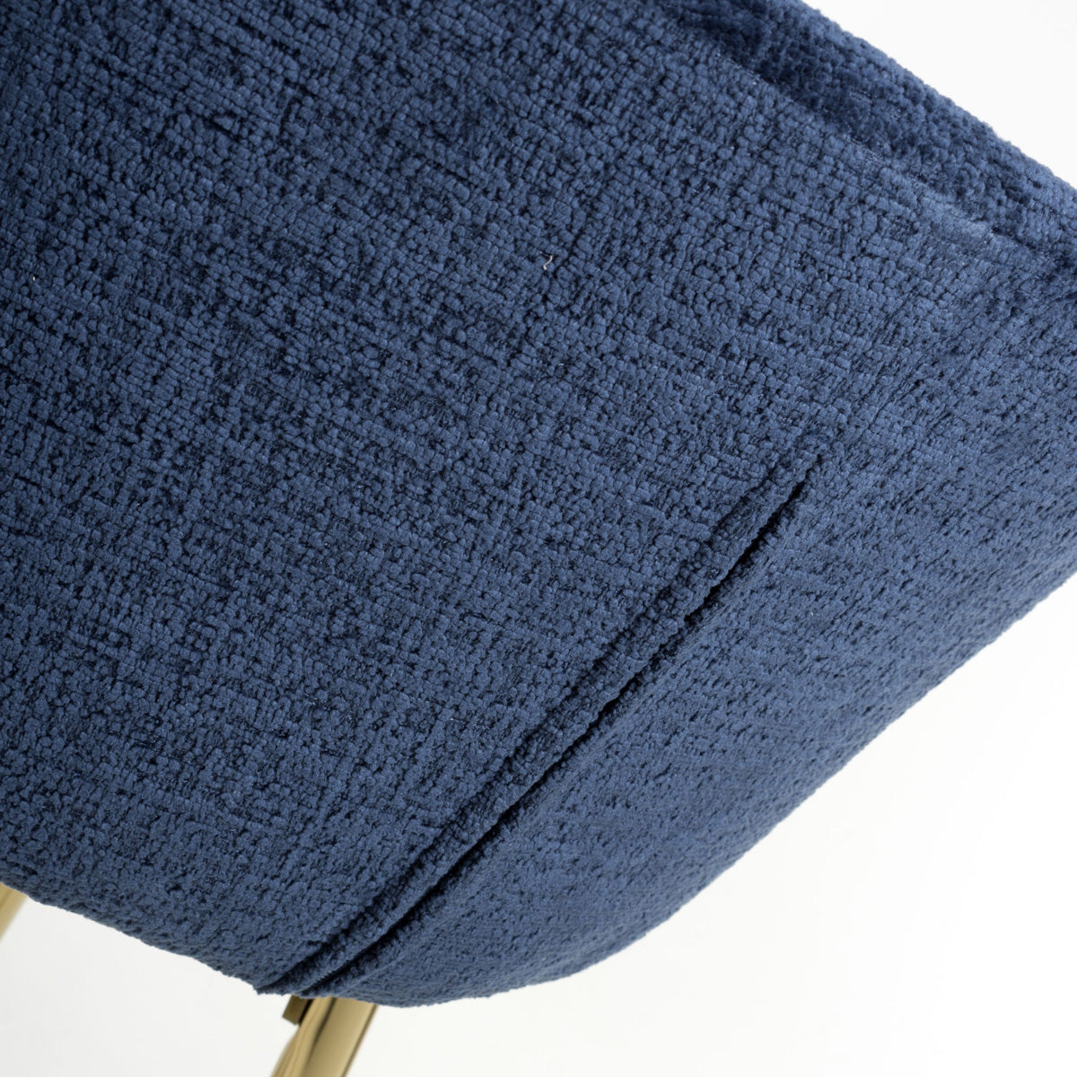 Textured Effect Fabric Bar Stool With Gold Chrome Metal frame - Volero