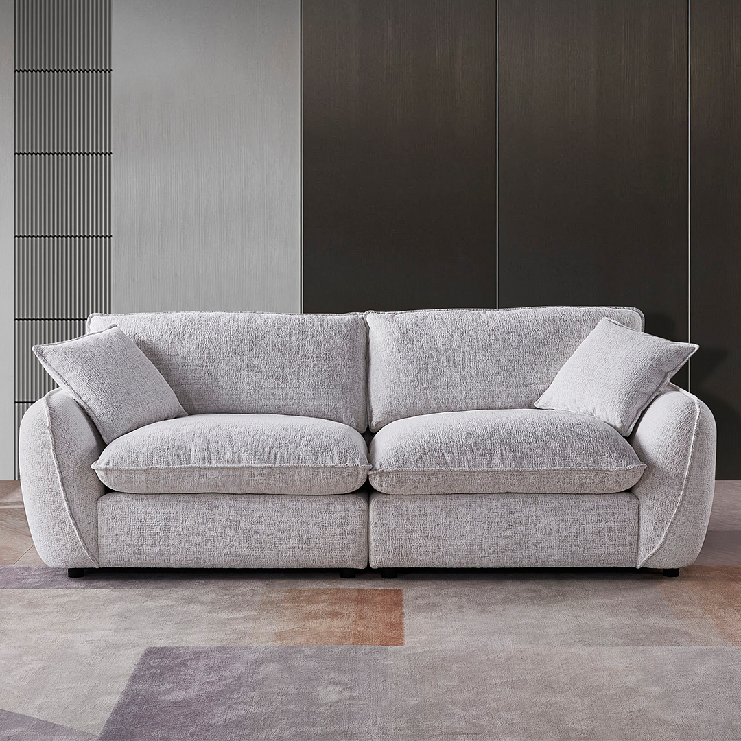 Textured Fabric 2 Seater Sofa - Berlin