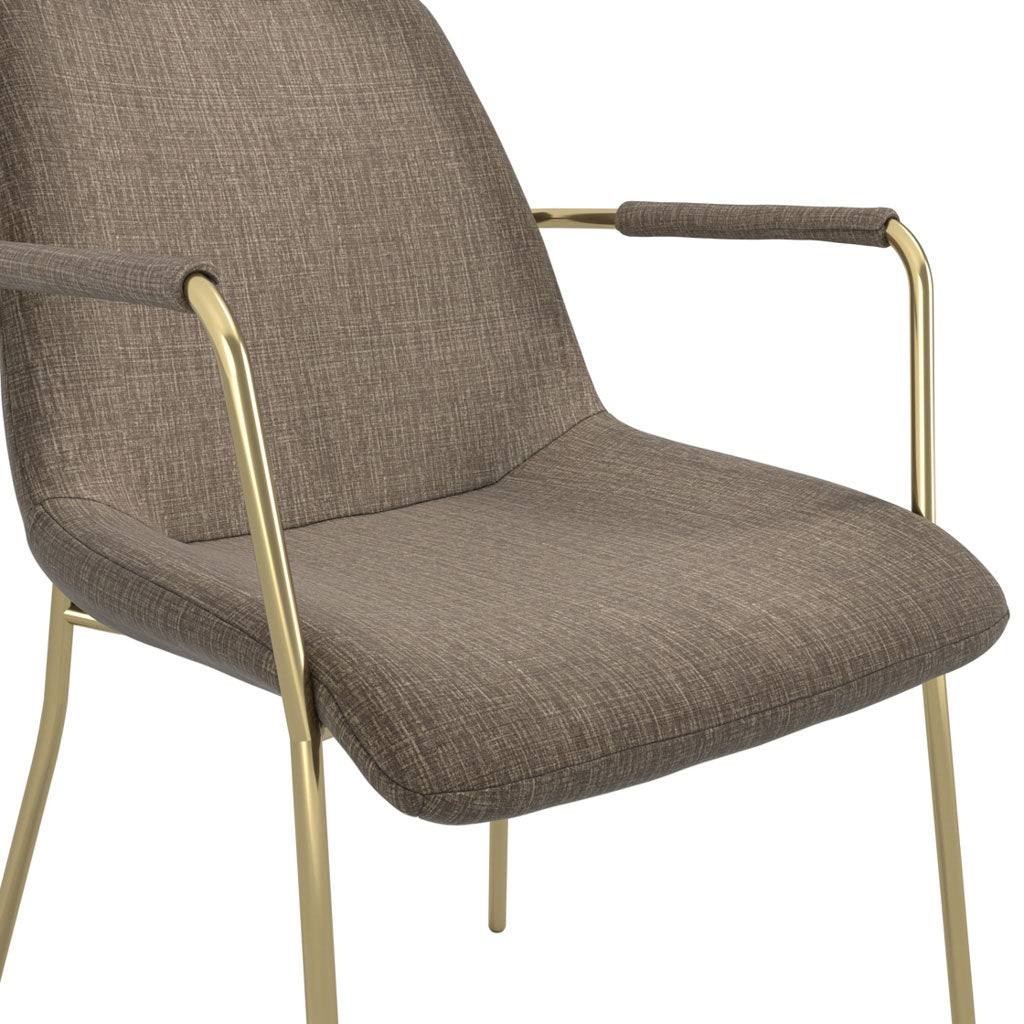 Textured Velvet Dining Chair With Arms in Set Of 2 - Carlo