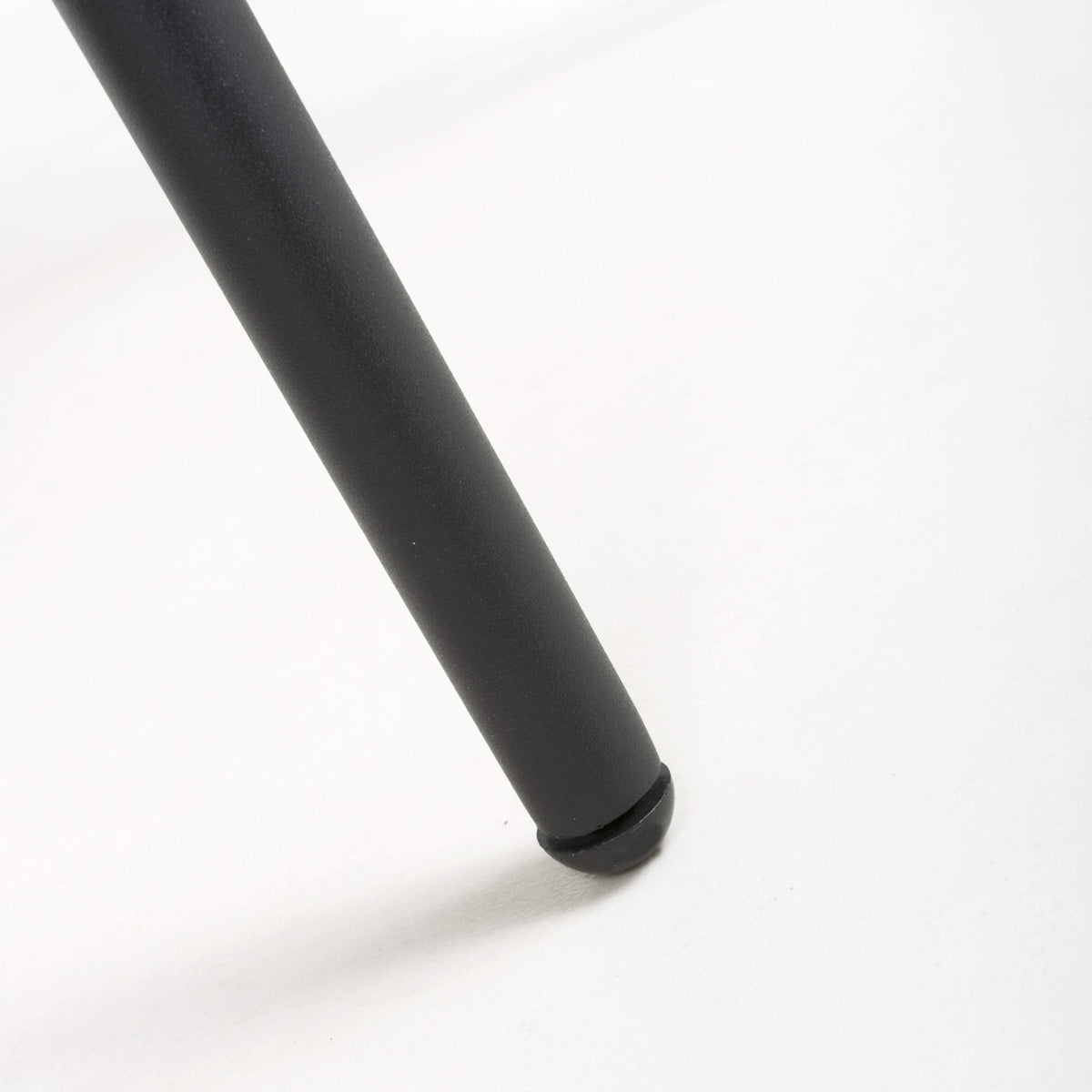 Tweed Fabric Dining Chairs in Set Of 2 With Black Metal Frame - Marisa