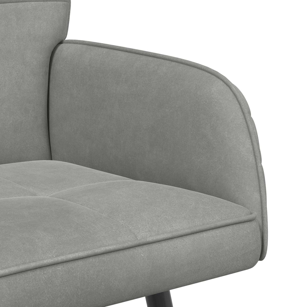 Velvet 2 Seater Sofa 115cm Wide With Metal Legs - Vantage Home