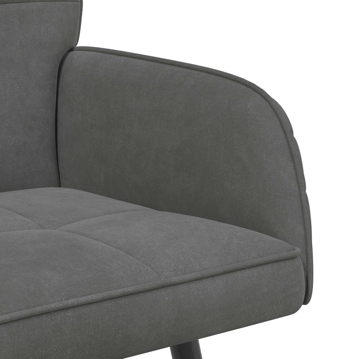 Velvet 2 Seater Sofa 115cm Wide With Metal Legs - Vantage Home