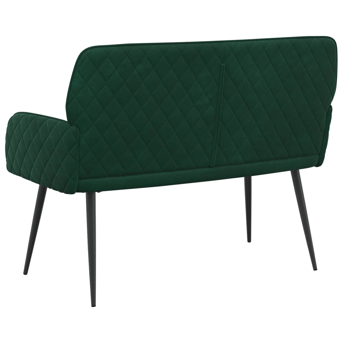 Velvet 2 Seater Sofa 115cm Wide With Metal Legs - Vantage Home