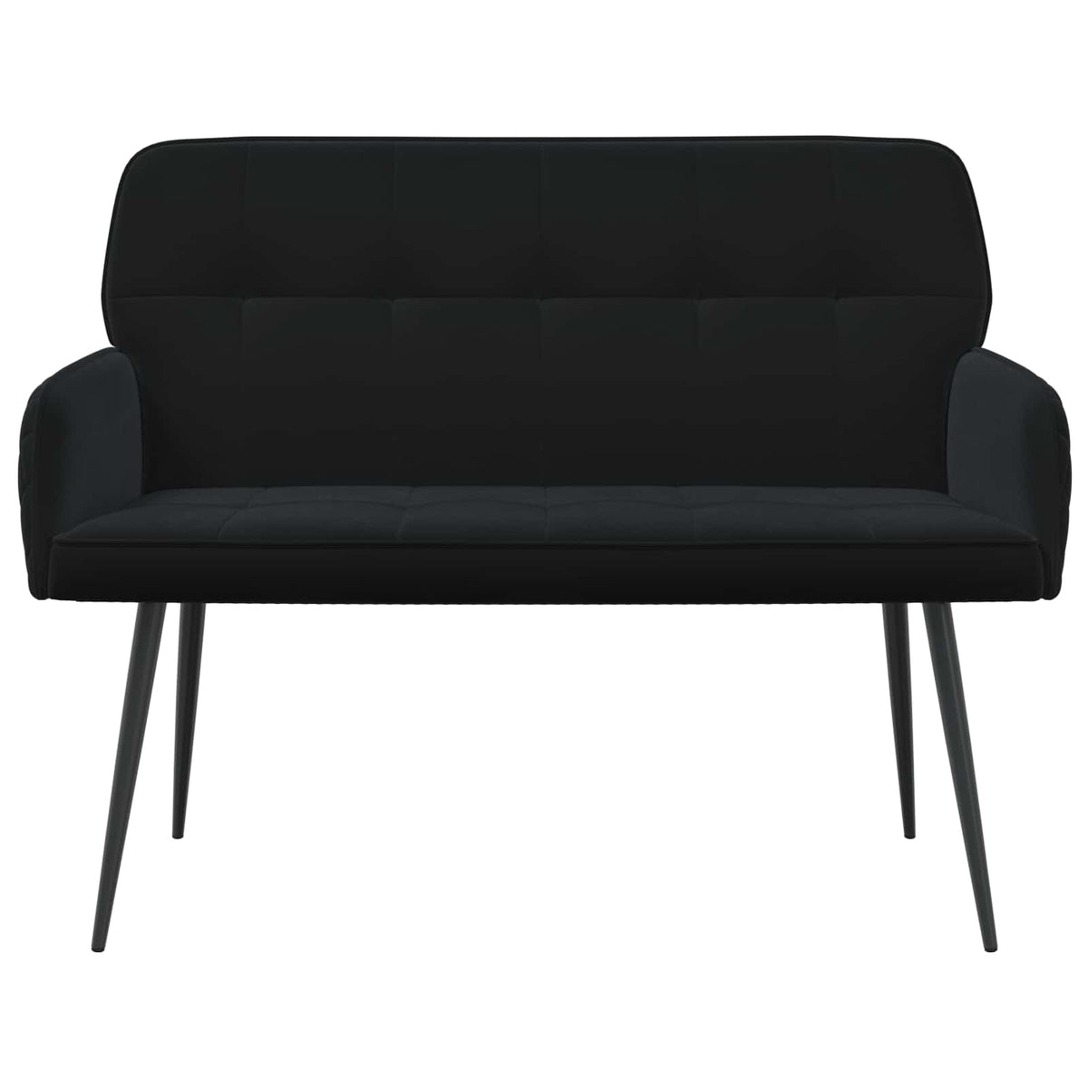 Velvet 2 Seater Sofa 115cm Wide With Metal Legs - Vantage Home
