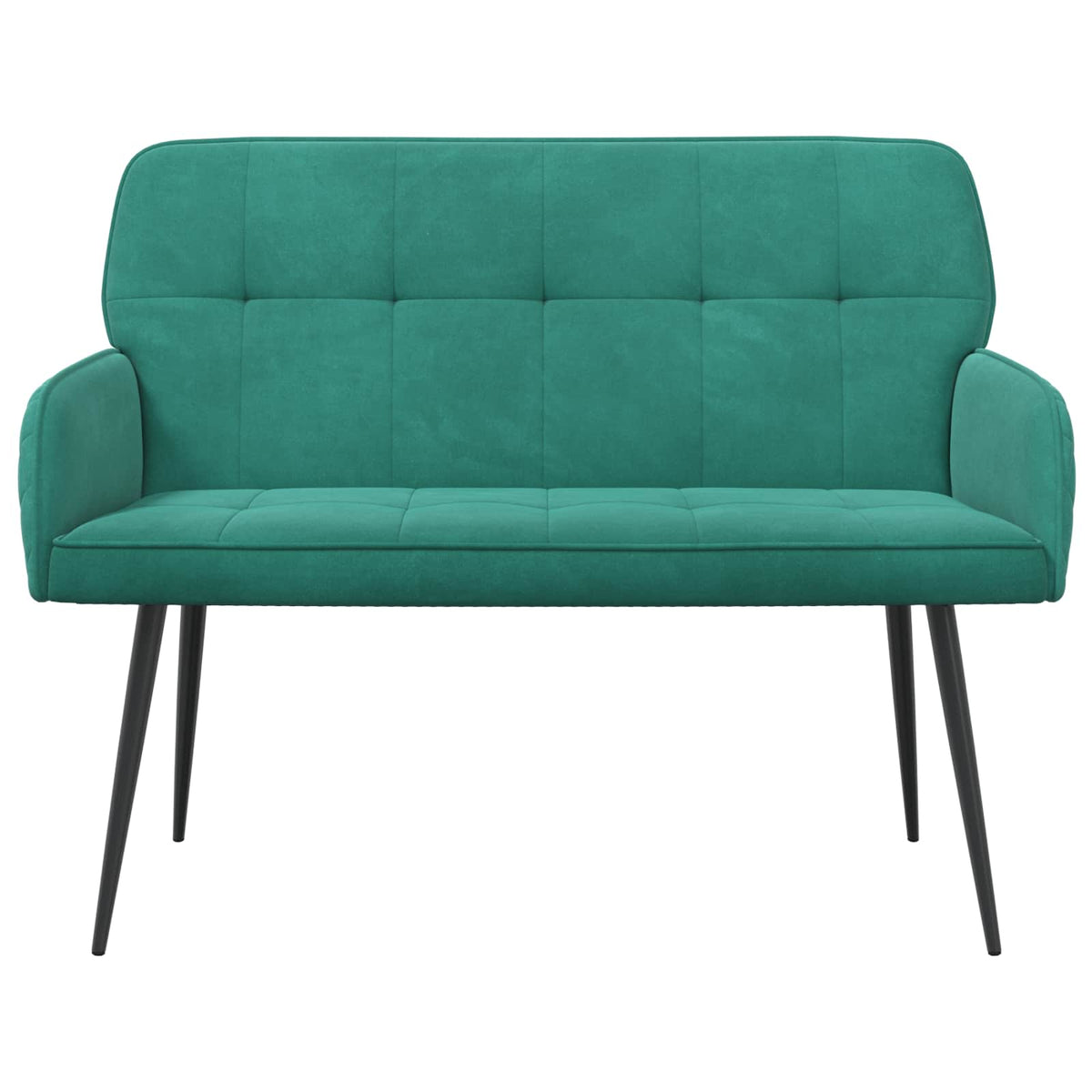 Velvet 2 Seater Sofa 115cm Wide With Metal Legs - Vantage Home