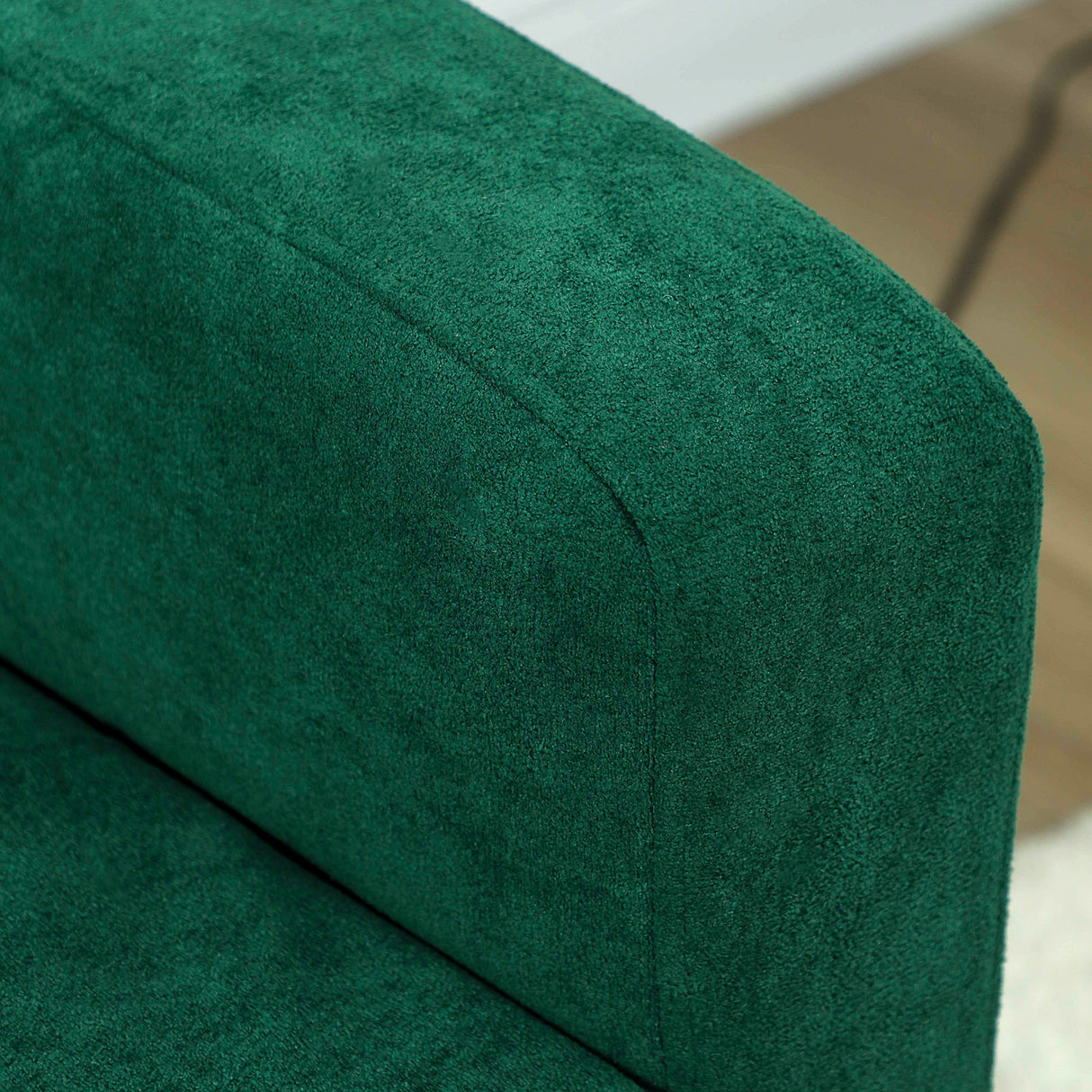 Velvet 2 Seater Sofa 130cm Wide With Rubberwood Legs - Velmora