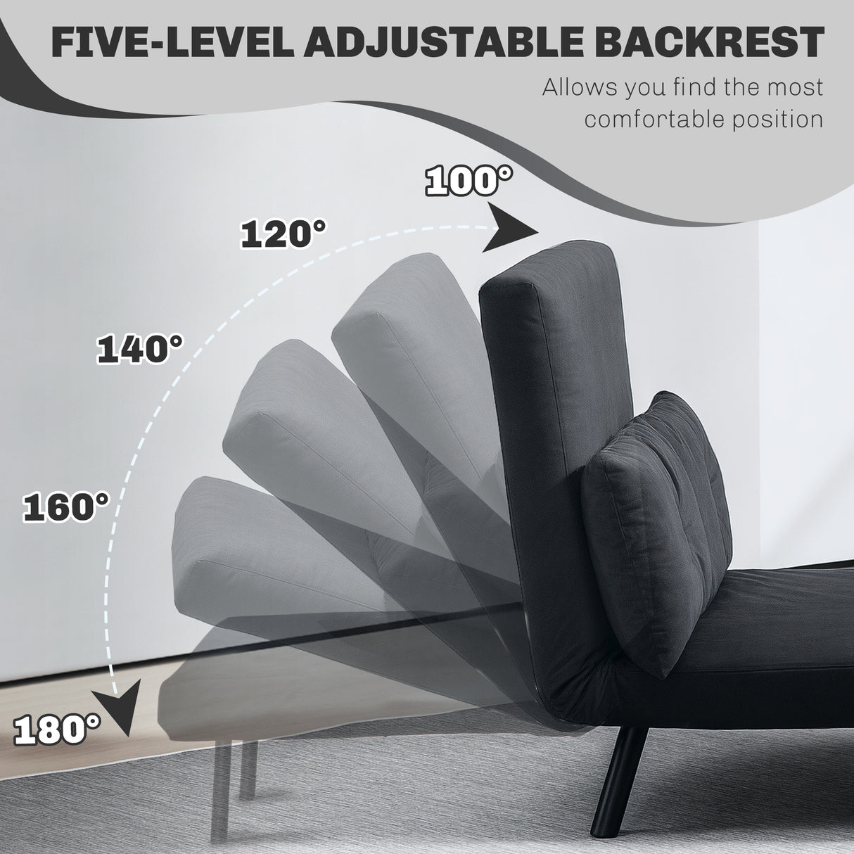Velvet 2 Seater Sofa Bed 102cm Wide With 2 Pillows - Velmora