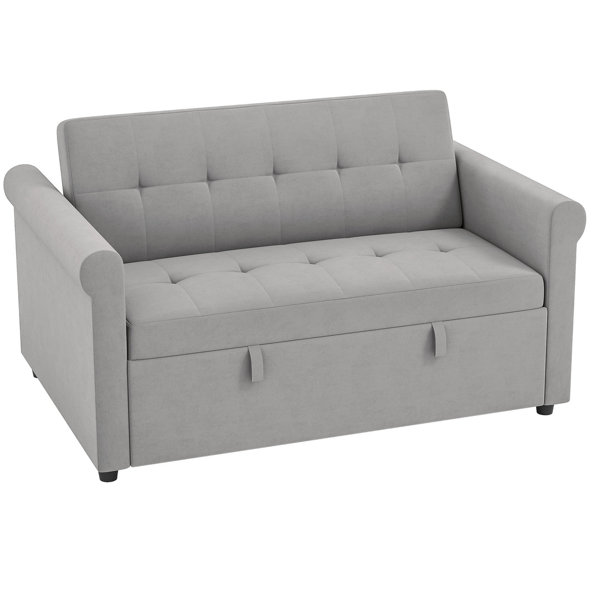 Velvet 2 Seater Sofa Bed 141cm Wide - Velmora