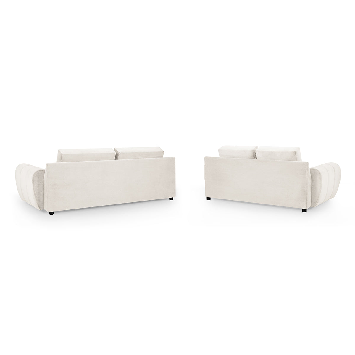 Velvet 3 + 2 Seater Sofa Set - Azzuro