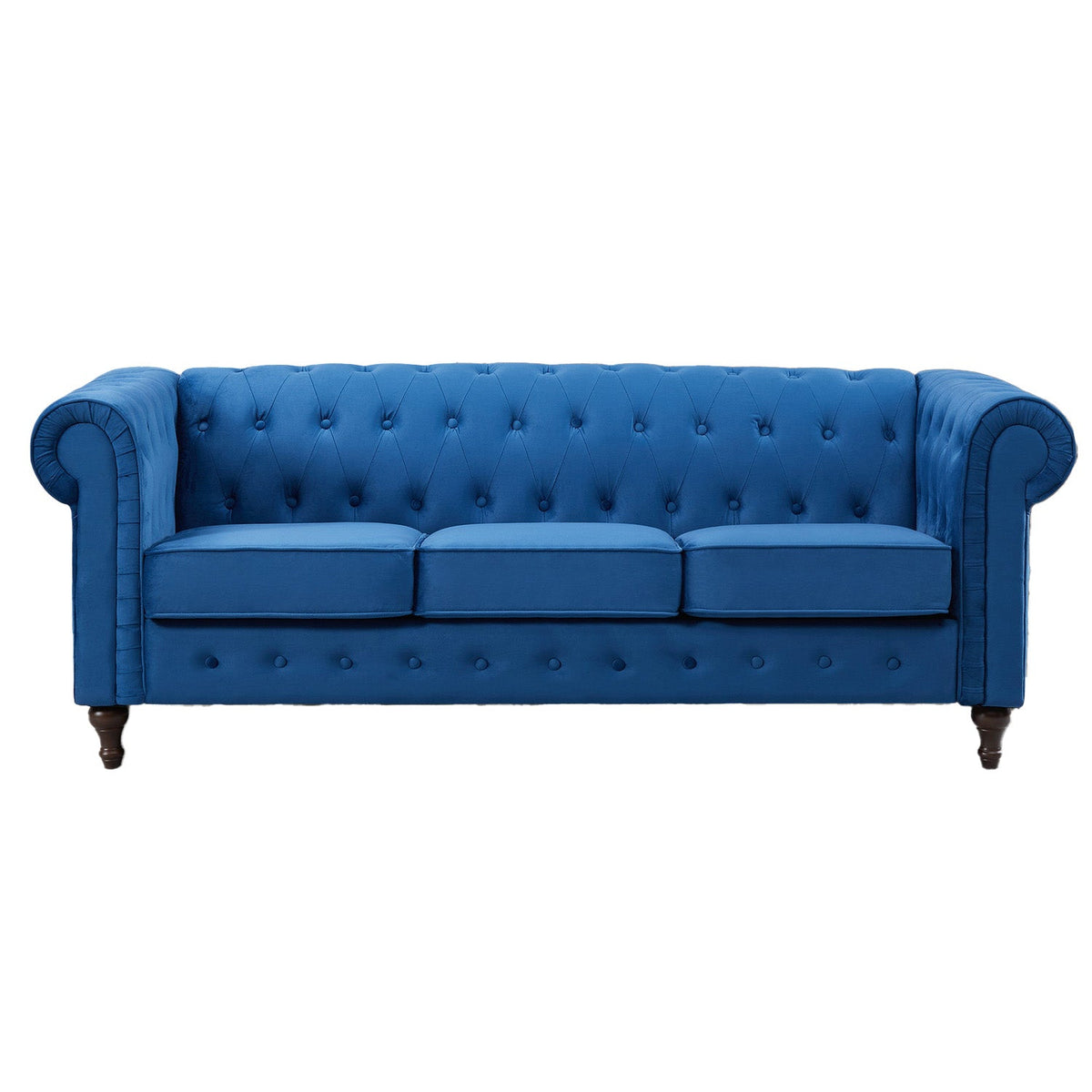 Velvet 3 Seater Sofa 207cm Wide - Kensington Home