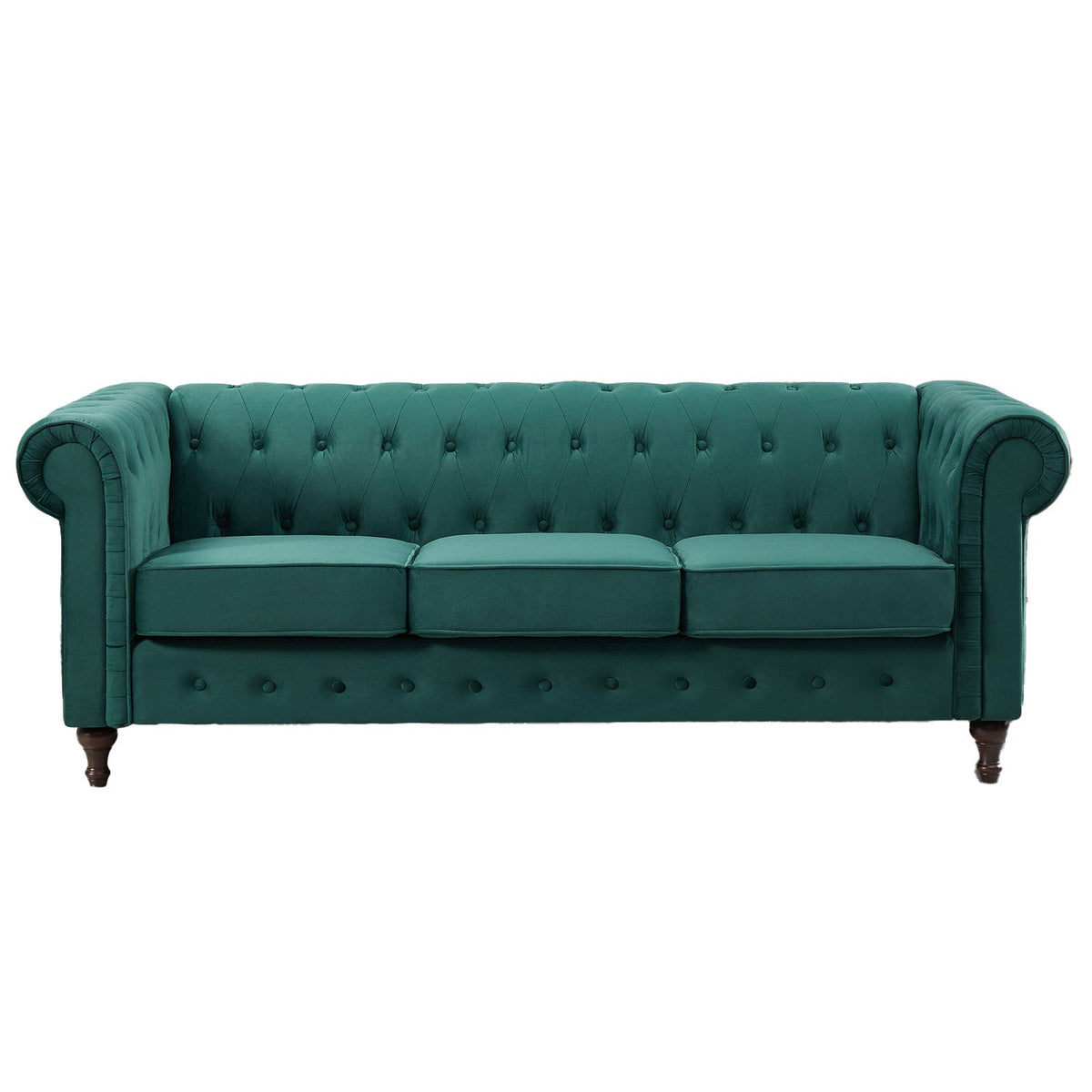 Velvet 3 Seater Sofa 207cm Wide - Kensington Home