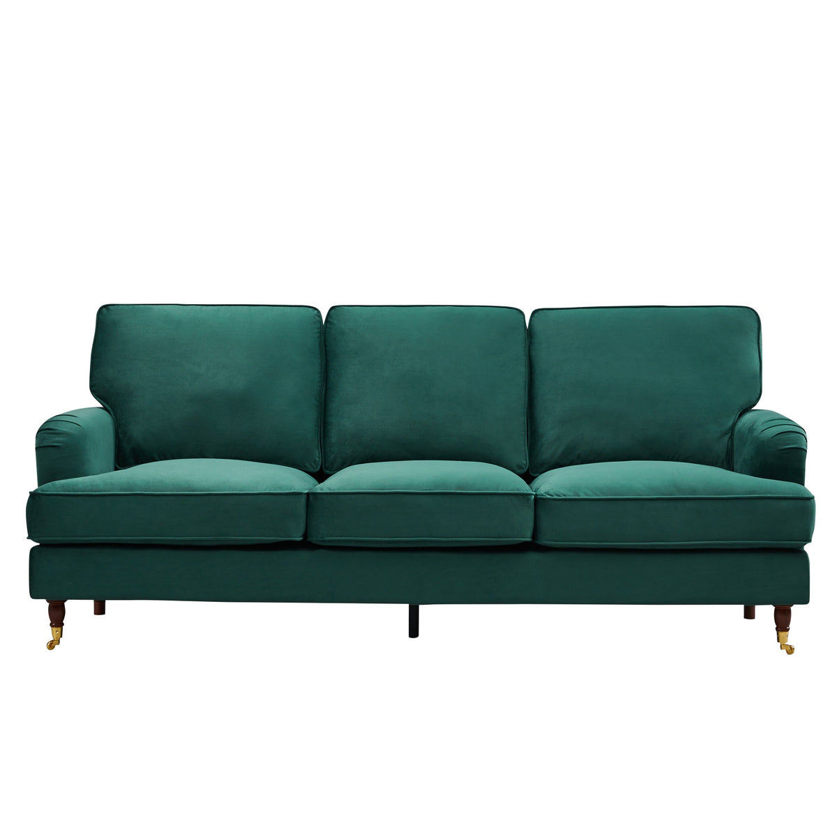 Velvet 3 Seater Sofa 218cm Wide - Kensington Home