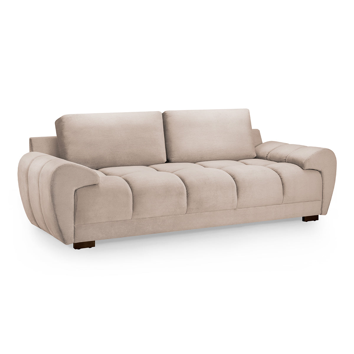 Velvet 3 Seater Sofa - Azzuro