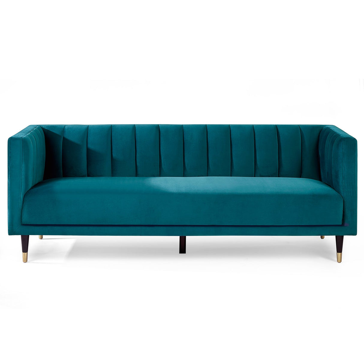 Velvet 3 Seater Sofa Scalloped Back - Salma