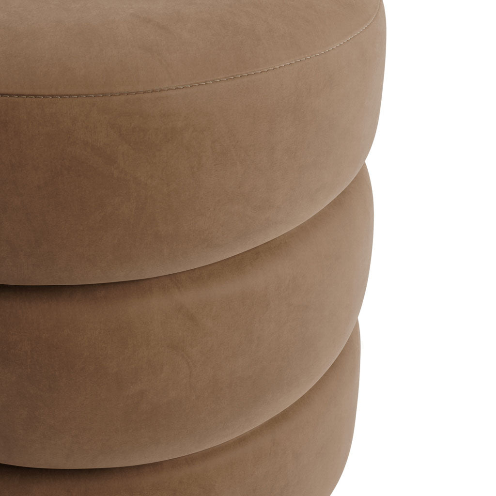 Velvet Pouffe Round - Emi