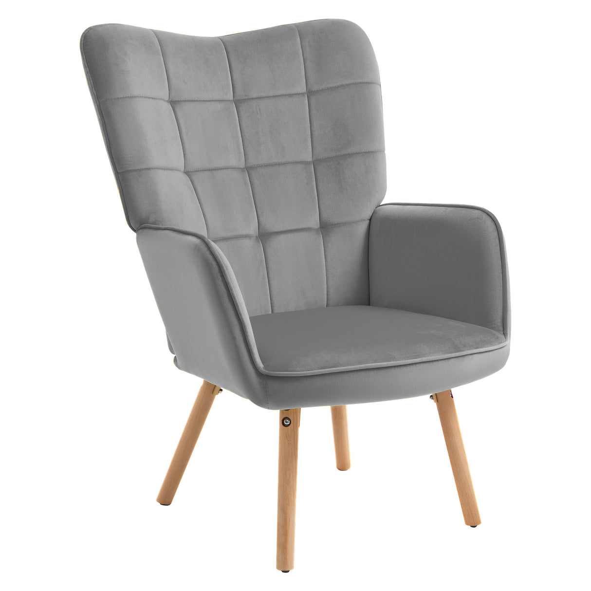 Velvet Accent Chair 71cm Wide - Velmora