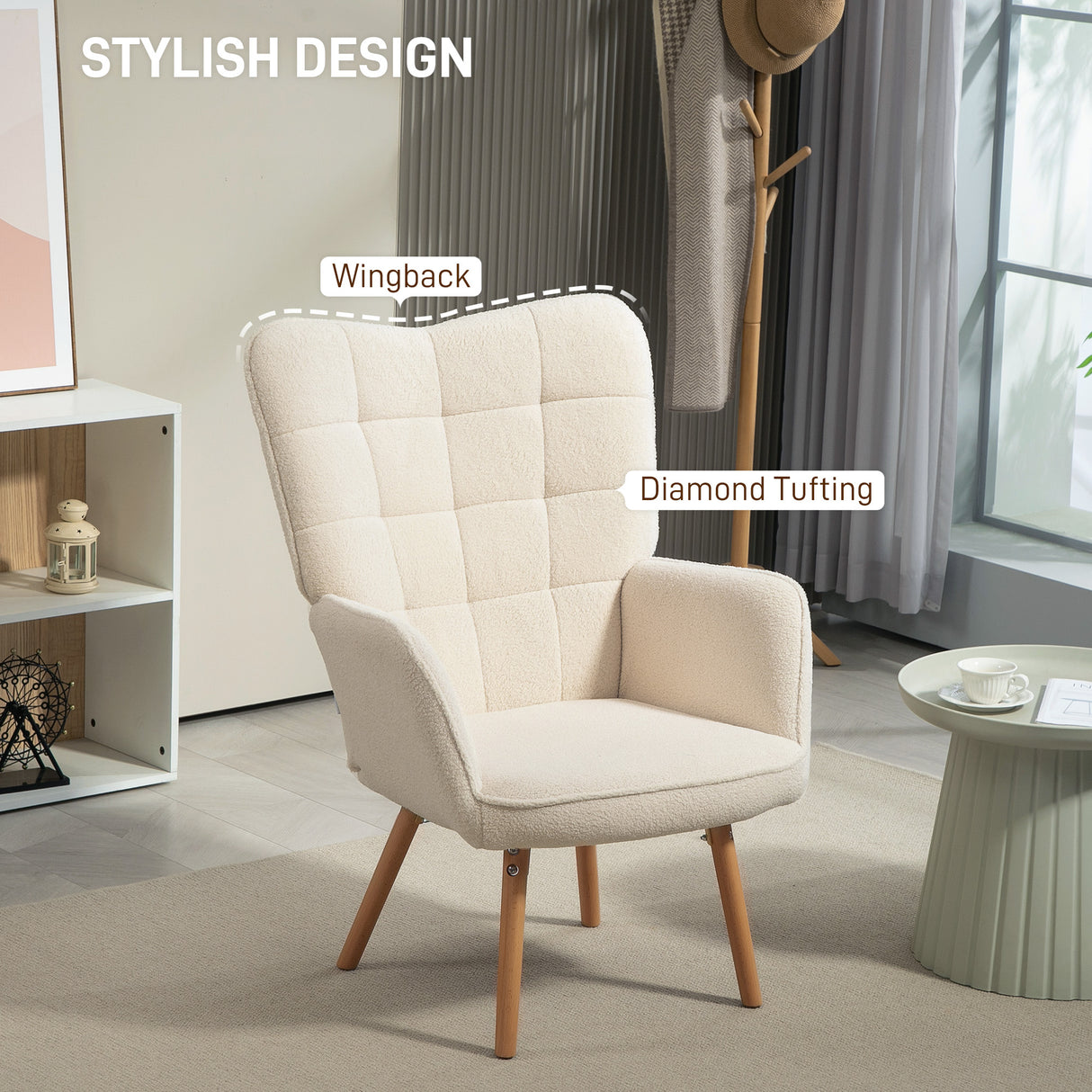 Velvet Accent Chair 71cm Wide - Velmora