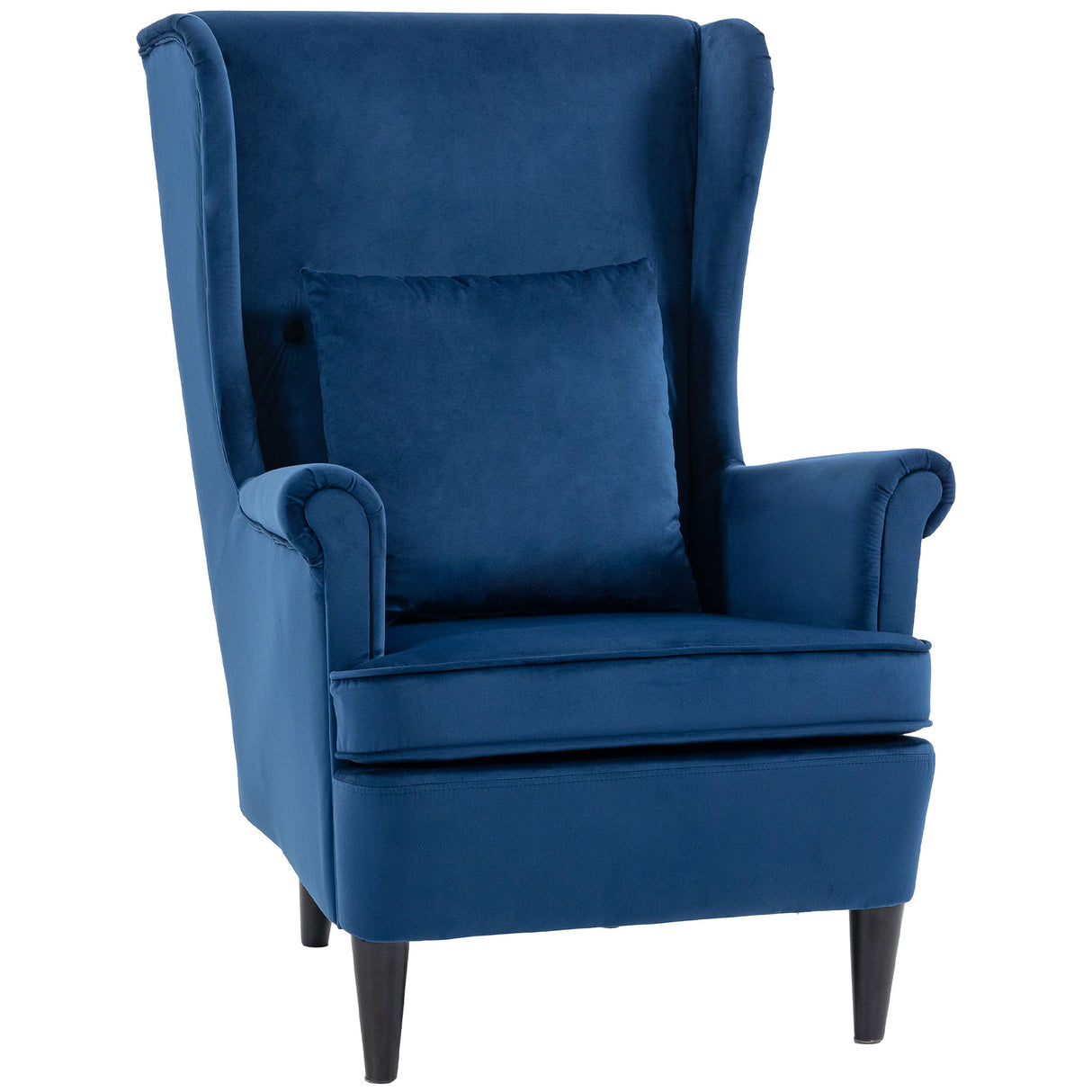 Velvet Accent Chair 75cm Wide - Velmora