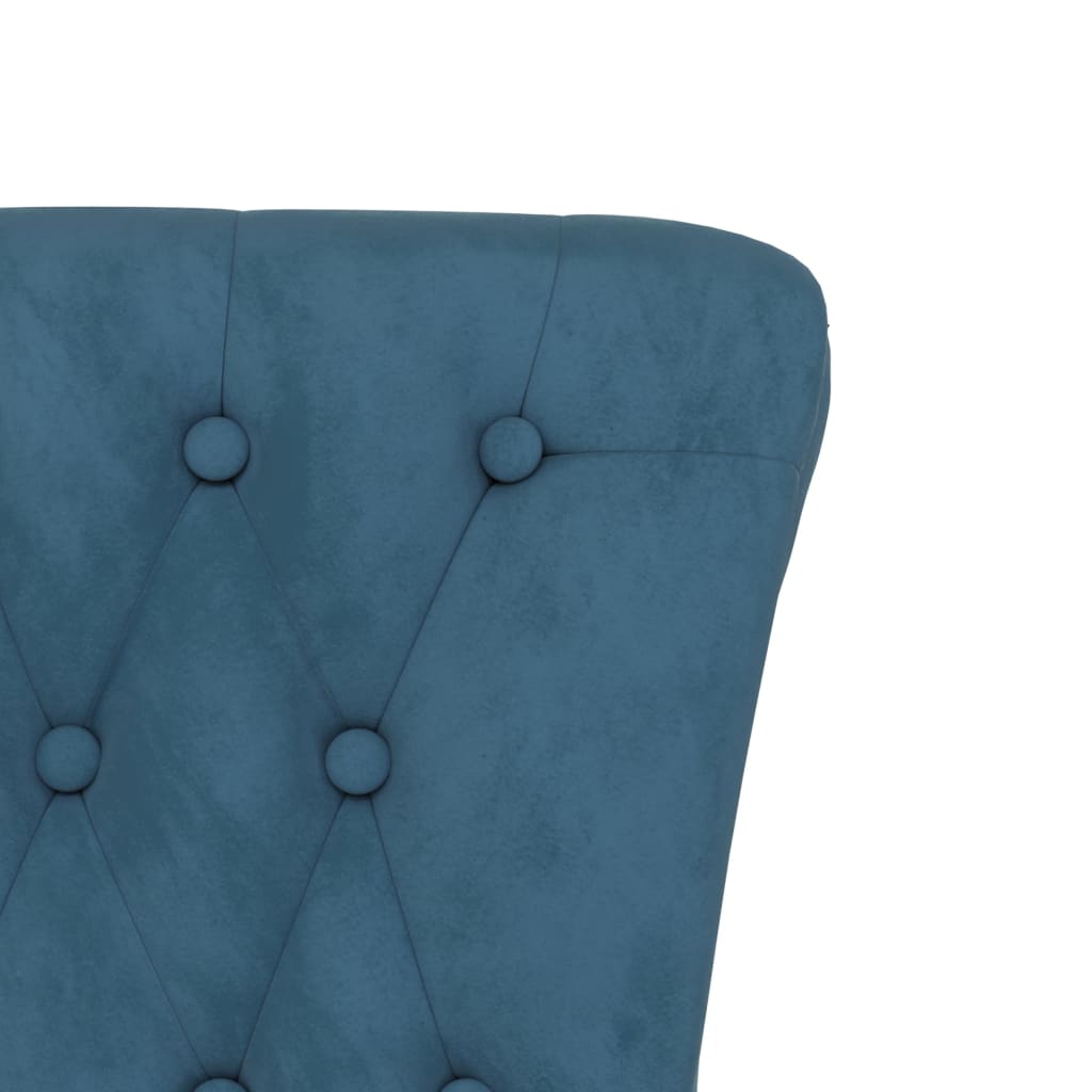 Velvet Accent Chair High Back Button Design - Vantage Home