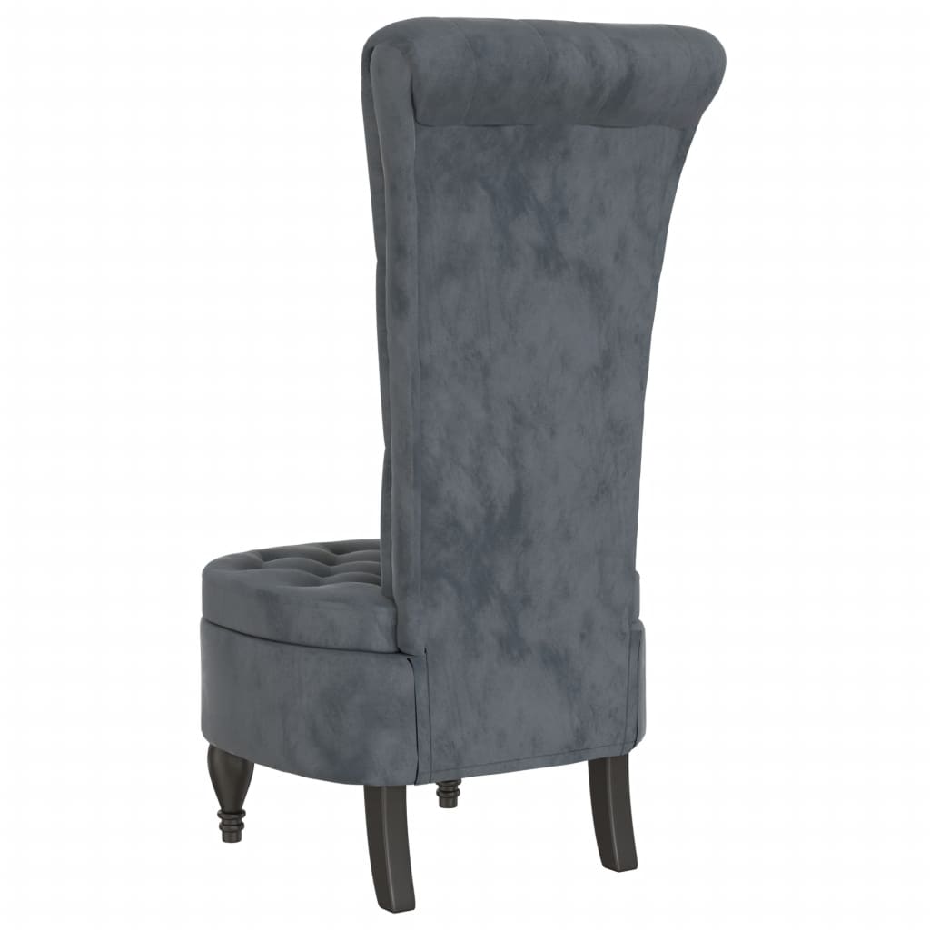 Velvet Accent Chair High Back Button Design - Vantage Home