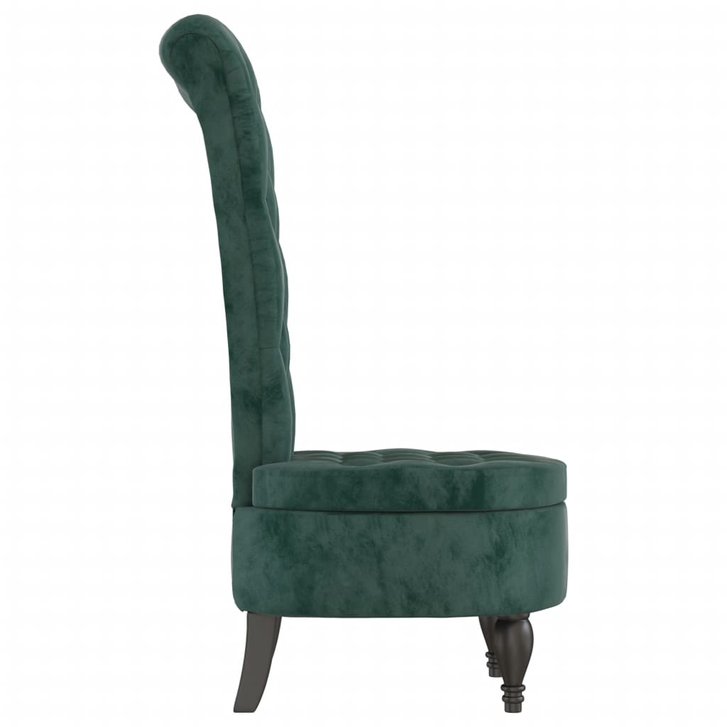 Velvet Accent Chair High Back Button Design - Vantage Home